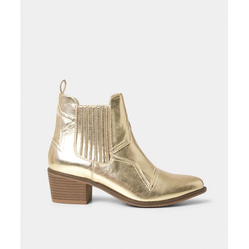Bottines couleur or discount