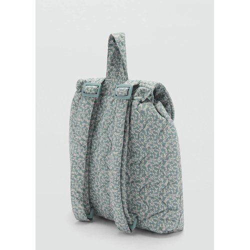 Sac a dos matelasse vert d eau Mango Baby La Redoute
