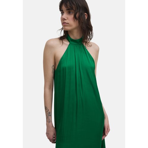 Robe recycle froissee emmanchures us vert emeraude Ikks La Redoute