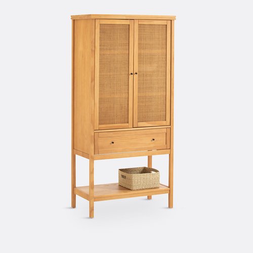 Gabin solid pine cane sideboard natural La Redoute Interieurs La Redoute