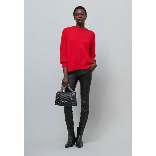 Dropped shoulder jumper with crew neck cherry red Ikks La Redoute