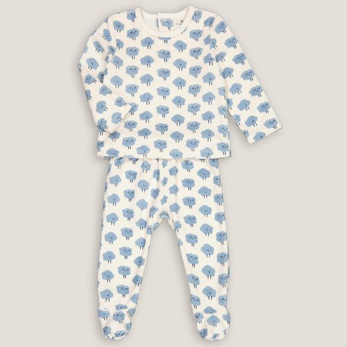 Velour Pyjamas with Feet