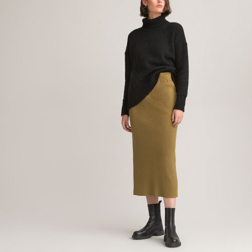 Knitted Midaxi Tube Skirt