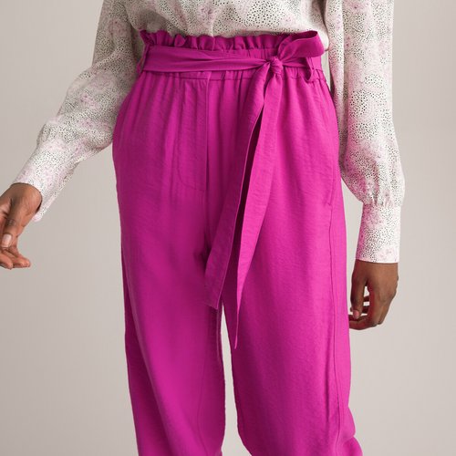 Pink paperbag trousers store