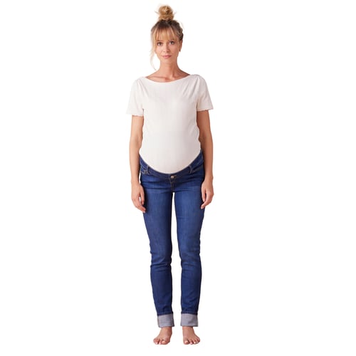 Jean Skinny Maternité MamaJeans Siracusa - Effet Push Up, Bande Jersey, Made In Italy