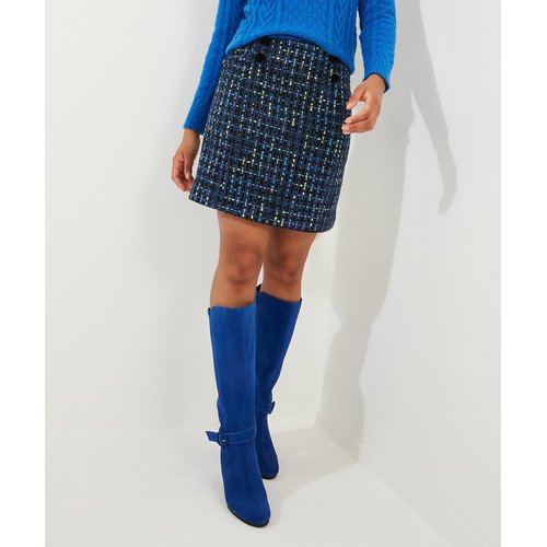 Textured tweed mini skirt blue Joe Browns | La Redoute