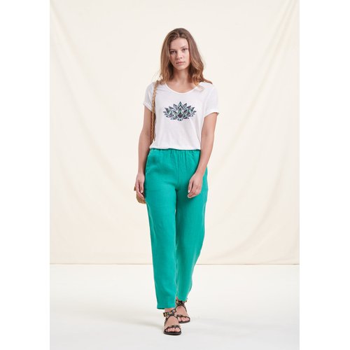 Pantalon vert émeraude online