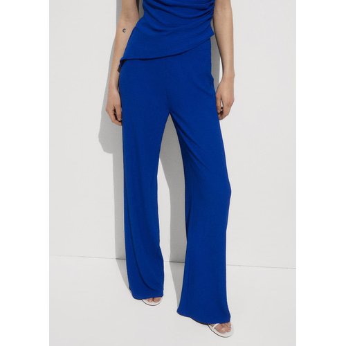 Pantalon droit fluide bleu Mango La Redoute