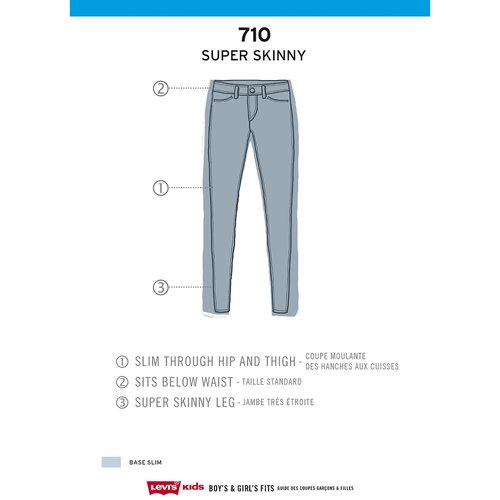 Levi's 710 super skinny size chart deals