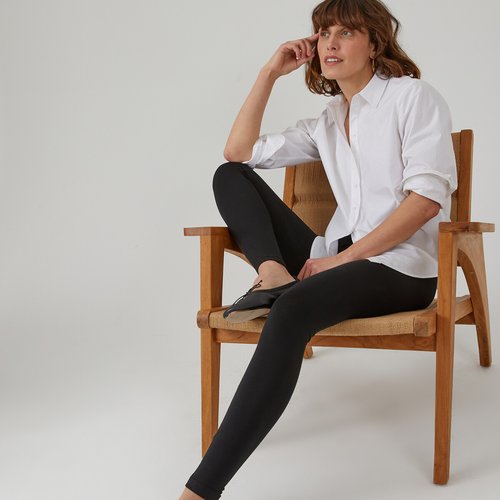 Mid rise leggings black La Redoute Collections La Redoute