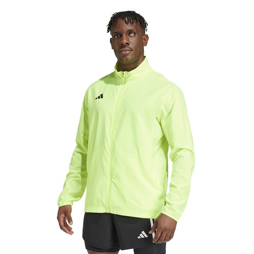 BROOKS Run Visible Convertible Jacket Blanche Grise et Jaune fluo pour Femme