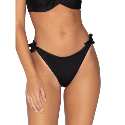 Bas maillot slipbain bresilien a nouettes june noir Luna Splendida La Redoute
