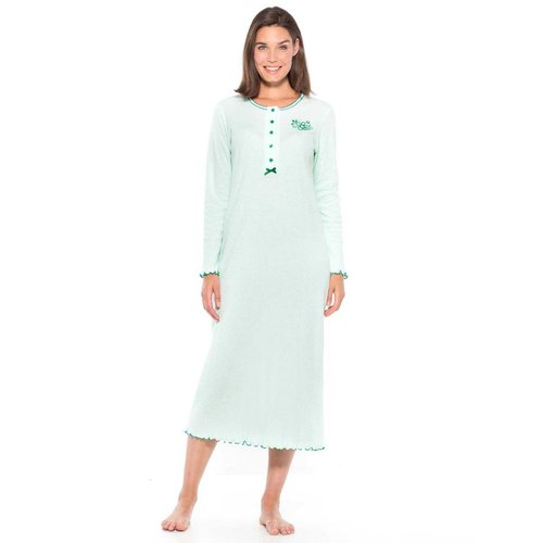 Chemise de nuit longue coton Daxon La Redoute
