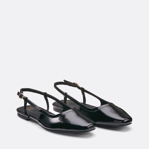 Mesh Slingback Ballerina White