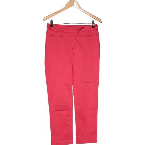 Pantalon droit tres bon etat rouge Jacqueline Riu La Redoute