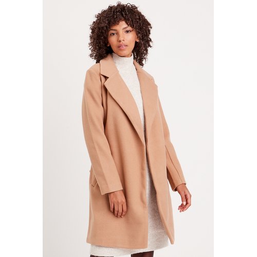 Manteau droit ceinture Cache Cache La Redoute