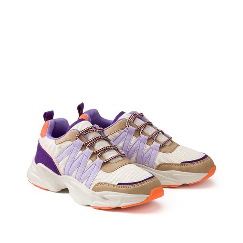 Multicolour chunky heel trainers multi coloured La Redoute Collections La Redoute