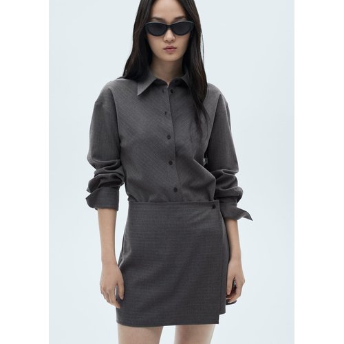 Robe chemise grise online