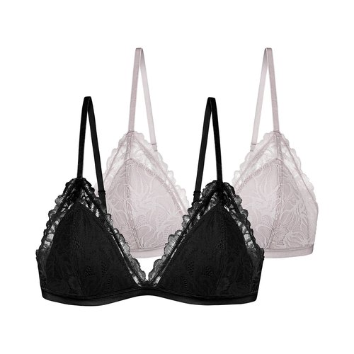 Lote de 2 sujetadores bralette de encaje trisha Dorina La Redoute