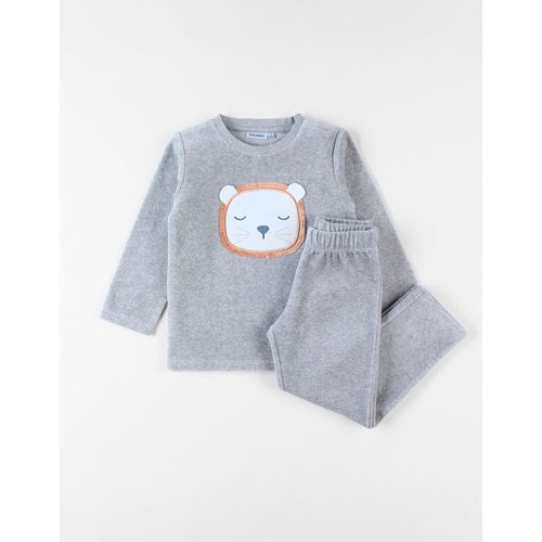 Pyjama 2 pieces babou en velours chine gris Noukie s La Redoute