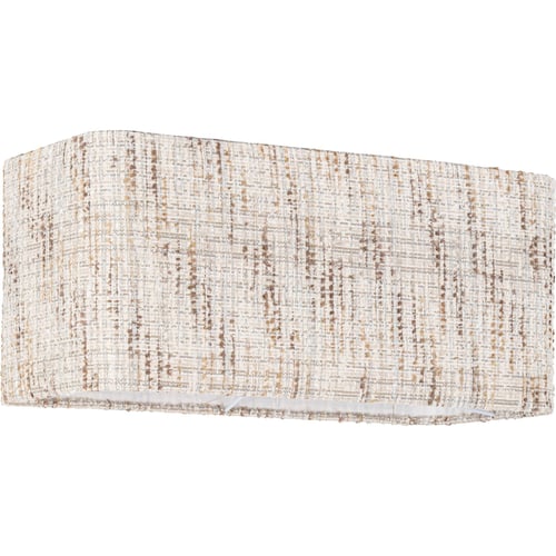 Abat-jour rectangulaire en polyester Couleur crème coco tissé naturel ...