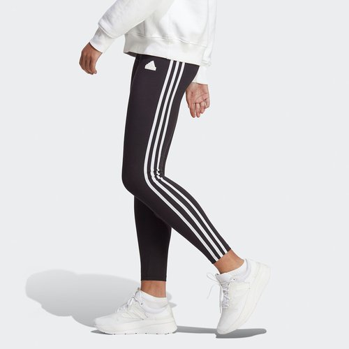 Adidas 3 stripe cotton leggings clearance