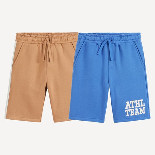 Lot De 2 Bermudas D'été Pour Garçon 8 Ans - Style Jean Délavé Clair - Dont 1 Neuf - Taille 52 Cm