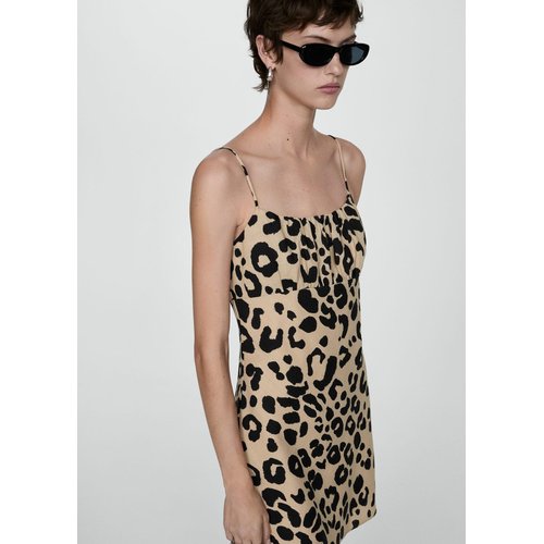 Robe courte leopard