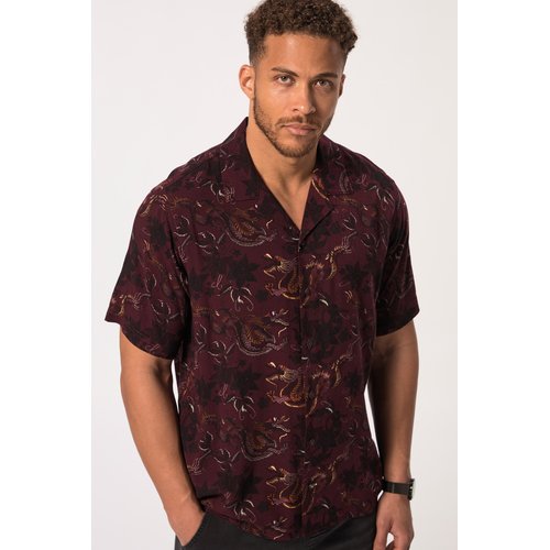 Chemise sthuge a manches courtes rouge vin Sthuge La Redoute