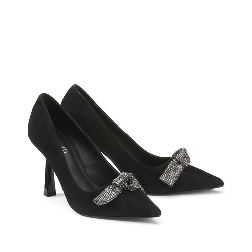 Escarpins bijou en cuir Jiney talon aiguille