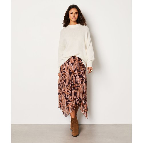 Jupe longue plissee maiwenn imp imp fd noir Etam La Redoute