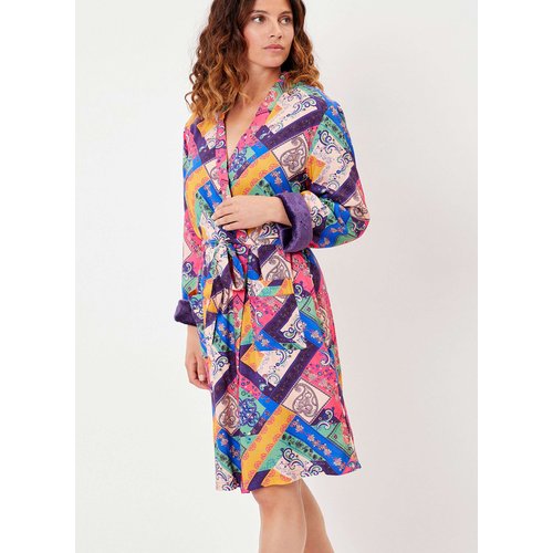 Kimono double polaire imprime toudou La Fiancee La Redoute
