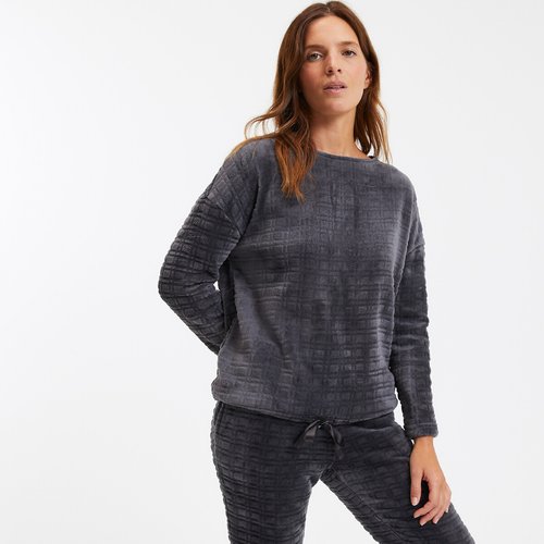 Pyjama manches longues en maille polaire La Redoute Collections La Redoute