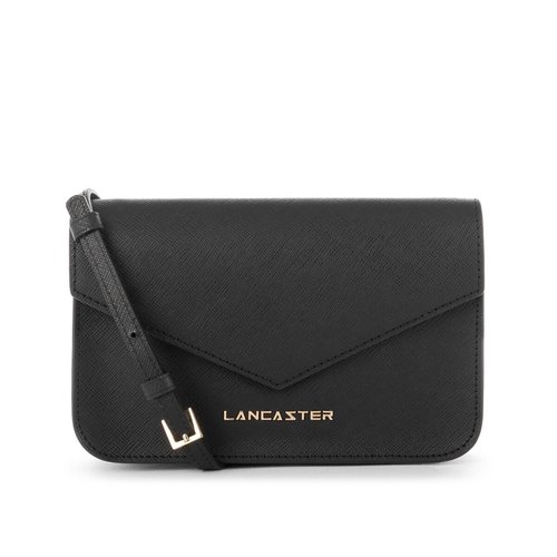 Sac pochette saffiano signature noir Lancaster La Redoute