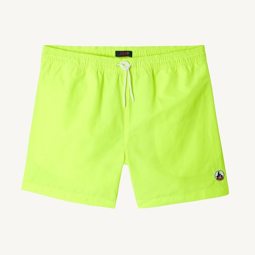 Short de bain a cordon de serrage Jott jaune fluo La Redoute