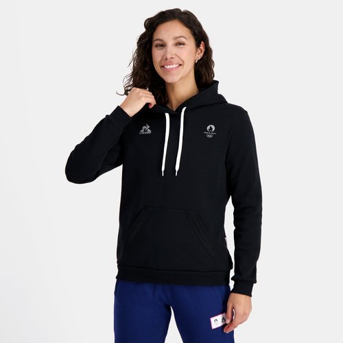 Sweat a capuche paris 2024 le coq sportif noir Le Coq Sportif La Redoute