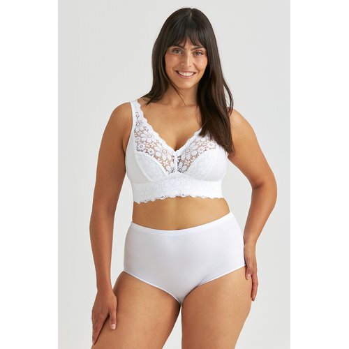 Camille Reggiseno Post-Mastectomia Supporto Totale Senza Ferretti - Bianco 2E - 2