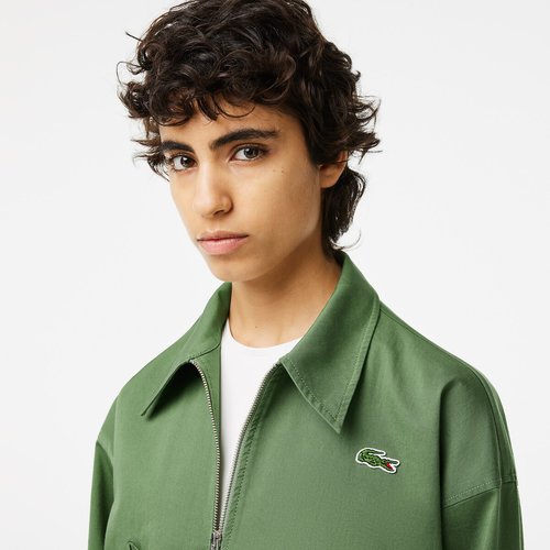 Anorak aus stretch garbardine heritage grun Lacoste La Redoute