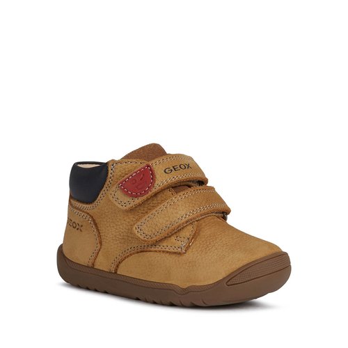 Baskets primi passi con velcro macchia beige Geox La Redoute