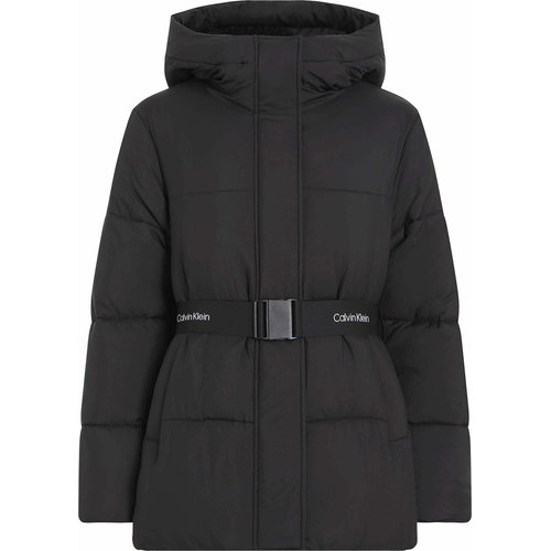 Hooded Padded Puffer Jacket with Zip Fastening