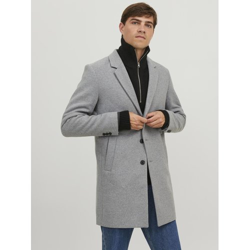 Manteau manteau grise light grey melange Jack Jones La Redoute