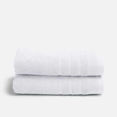 Lot serviette de bain blanche La Redoute — free download