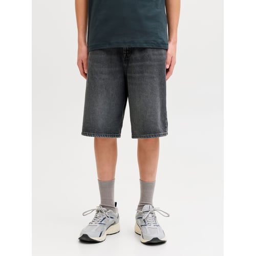 Short Baggy Jean Adolescents Bermuda Denim - Taille Élastique, Respirant Confortable, Running Streetwear Garçon 4-14 Ans
