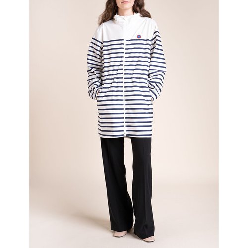 Coupe vent zippe mi long amelot print mariniere Flotte raye marin La Redoute