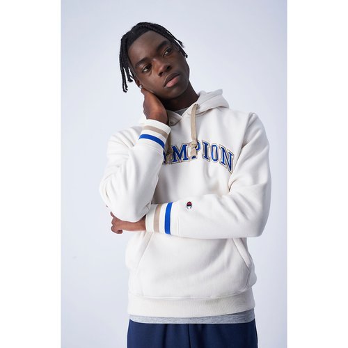 Bookstore cotton mix hoodie with large embroidered logo Champion La Redoute