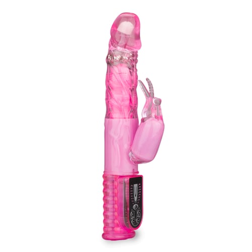Vibromasseur Double Stimulation Lapin - USB, Silicone Rose, Sans Fil Et étanche