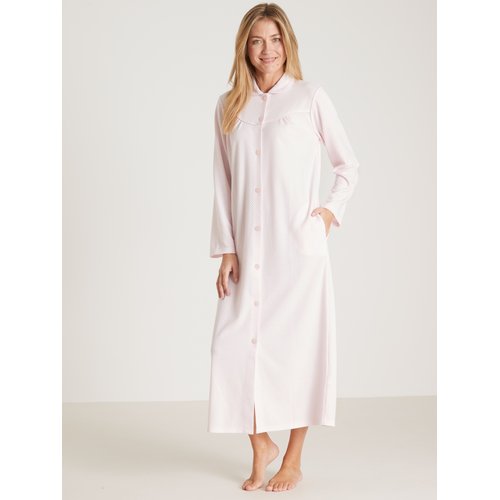 Robe de chambre maille gaufree rose pale Daxon La Redoute
