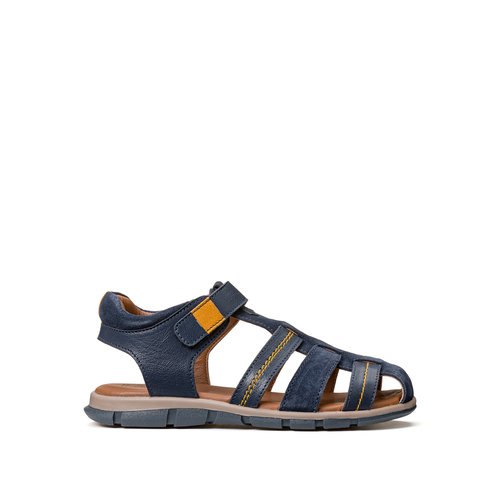 Sandales marine cuir best sale