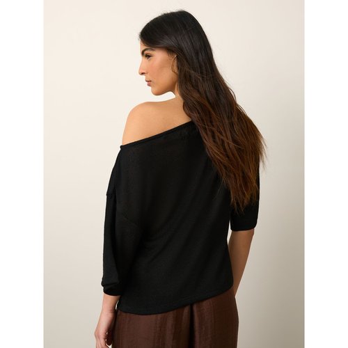Haut en maille à manches courtes asymétriques Next | La Redoute