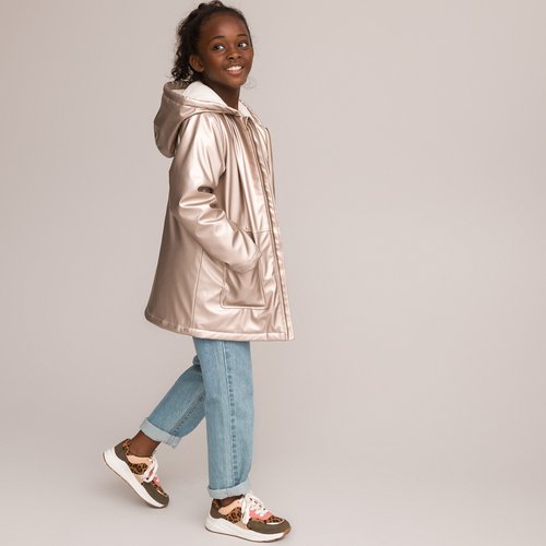 Veste longue a capuche dore La Redoute Collections La Redoute